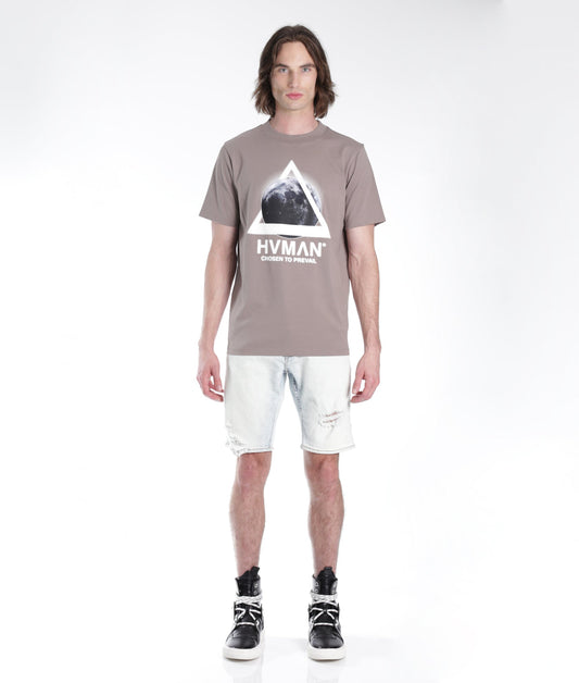 MERO SLIM SHORT w/WHITE BELT IN ZEPHYR