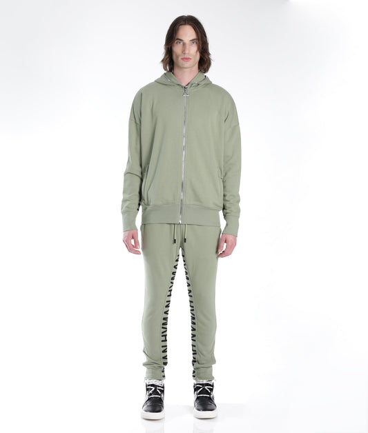 FULL ZIP SWEATSHIRT IN ASPEN