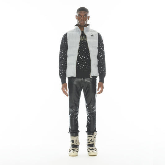 MERO SLIM FIT JEAN IN FAUX LEATHER