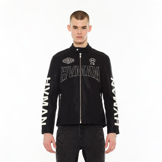 Hvman's Cafe Racer Jacket in Black