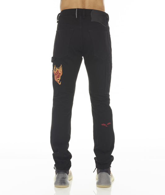 LUCKY BASTARD ROCKER SLIM RIDGED IN BLACK