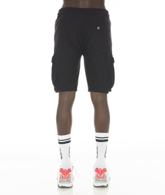 CARGO SWEATSHORT IN BLACK