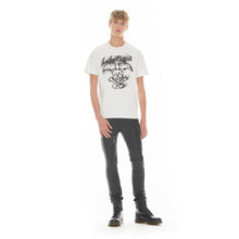 Load image into Gallery viewer, LUCKY BASTARD SHORT SLEEVE CREW NECK TEE IN WHITE