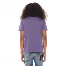 Load image into Gallery viewer, SHIMUCHAN BRUSHED LOGO SHORT SLEEVE CREW NECK TEE 26/1&#39;S IN IRIS