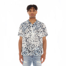Load image into Gallery viewer, CUBAN SHORT SLEEVE WOVEN &quot;LEOPARD&quot; IN WHITE
