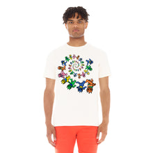Load image into Gallery viewer, SHORT SLEEVE CREW NECK TEE  &quot;DANCING BEARS&quot; IN WINTER WHITE
