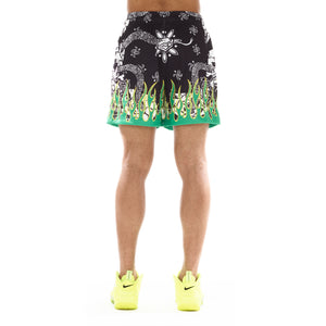MESH ATHLETIC SHORT IN PAISLEY FLAME