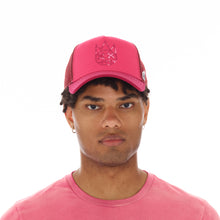Load image into Gallery viewer, CLEAN LOGO MESH BACK TRUCKER CURVED VISOR IN VINTAGE RED