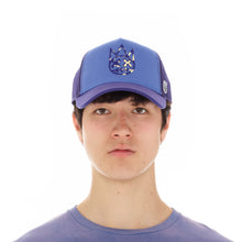 Load image into Gallery viewer, CLEAN LOGO MESH BACK TRUCKER CURVED VISOR IN VINTAGE PURPLE