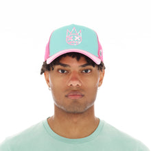 Load image into Gallery viewer, CLEAN LOGO MESH BACK TRUCKER CURVED VISOR IN VINTAGE MINT