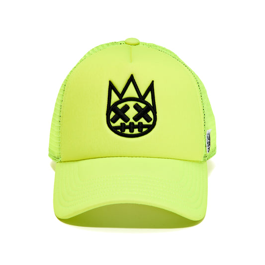 Shimuchan Neon Yellow Trucker Hat – Mesh Back, Clean Logo Cap