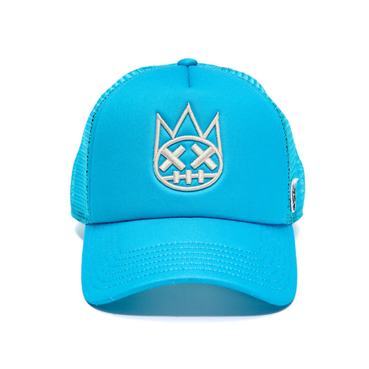 Shimuchan Electric Blue Trucker Hat – Mesh Back, Clean Logo Cap