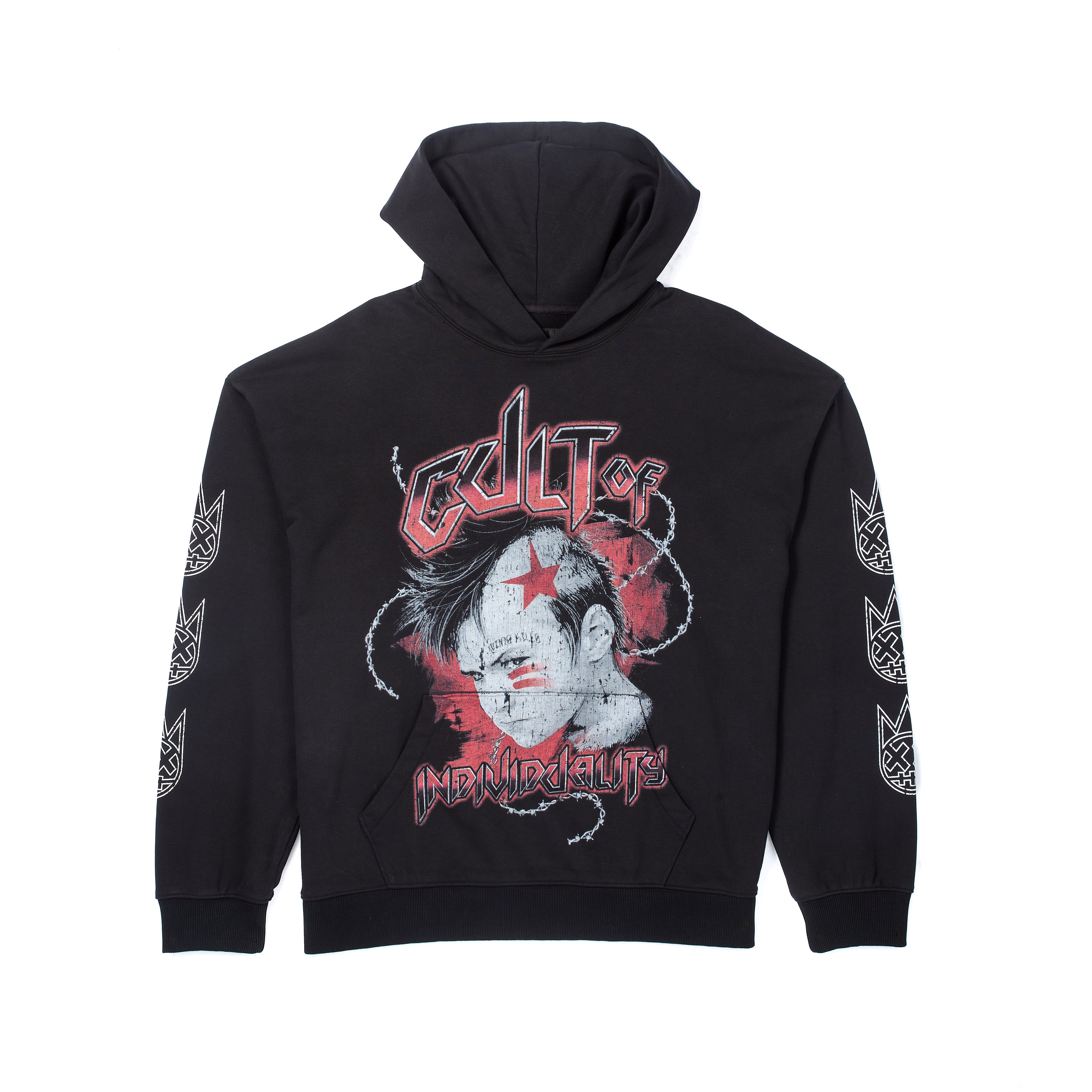 Cult of Individuality store Black Zipper Pull Over Hoodie