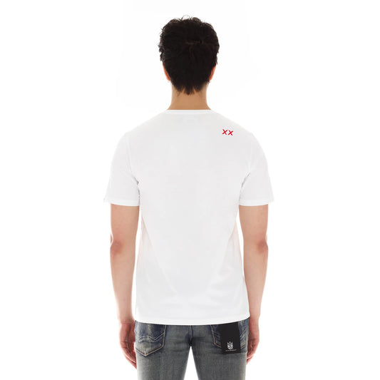 Cult's Short Sleeve Crew Neck Tee "Cult x Mickey" in White