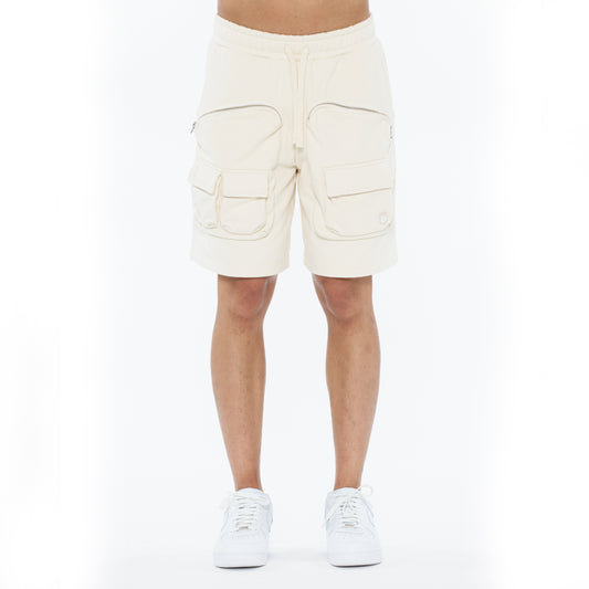 Cult's Cargo Shorts in Winter White