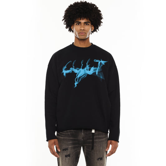 Cult's Crew Novelty Sweatshirt in Black