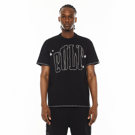Cult x El Alfa Premium Short Sleeve Crew Neck Tee "Paisley" in Black