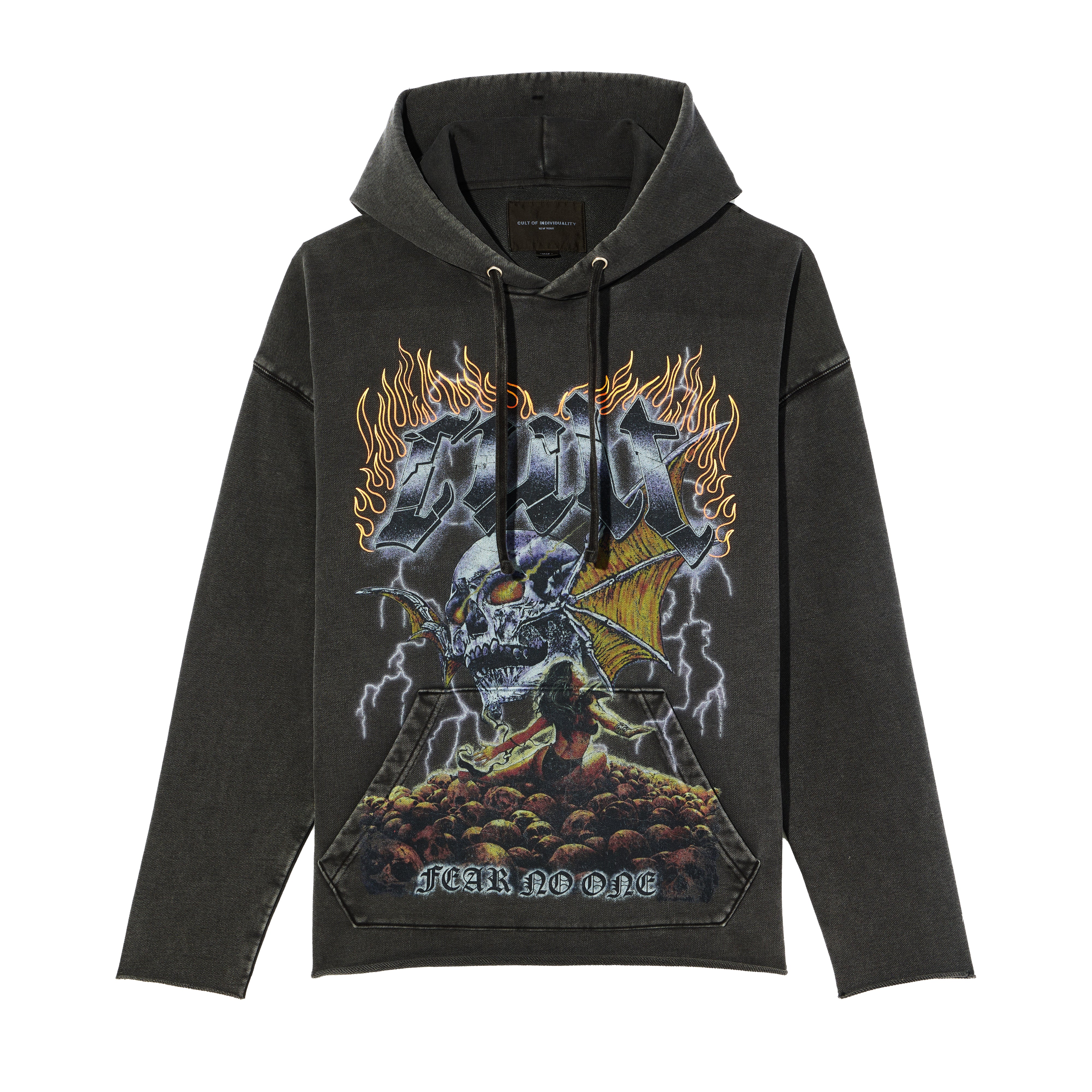 カルトヴィンテージ Cult's Pullover Novelty Hoody in Vintage Charcoal – Cult of