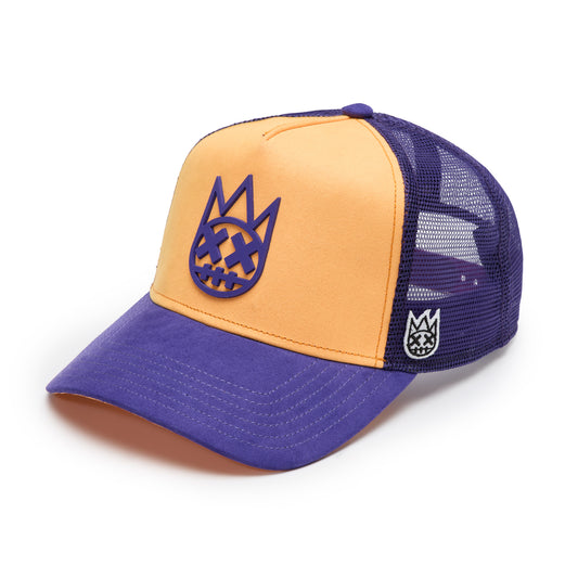 Cult's Logo Mesh Back Trucker Hat "Shimuchan" in Neon Orange