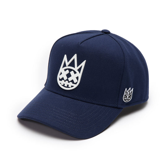 Cult's Logo Mesh Back Trucker Hat "Shimuchan" in Midnight Blue