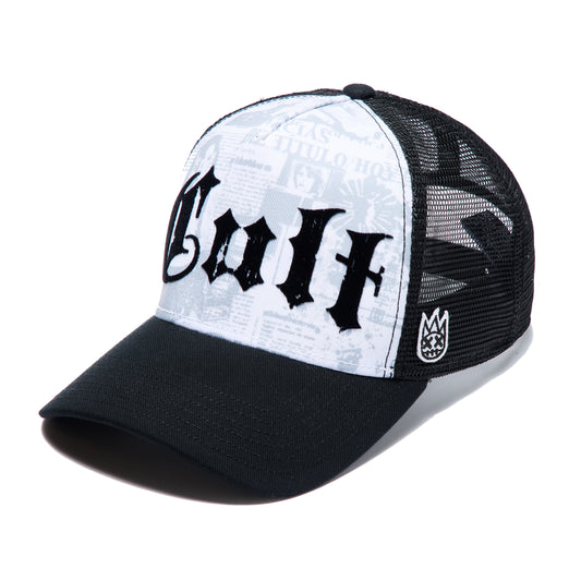 Cult's Mesh Back Trucker Hat "Propaganda" In White