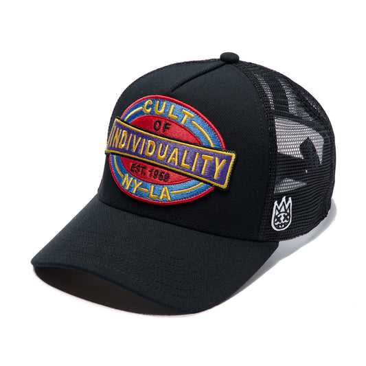 Cult's Oversized Patch Hat In Black