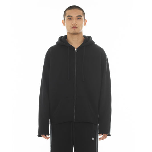 Cult's Zip Hooded Sweatshirt "Core" 620 Grams In Black