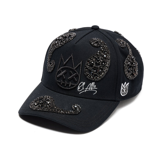 Cult's Paisley 5 Panel A Frame Trucker Hat In Black