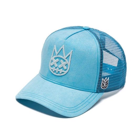 Cult's Logo Mesh Back Trucker Hat In Navagio Bay