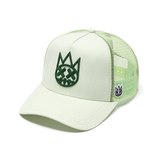 Cult's Logo Mesh Back Trucker Hat In Seafoam