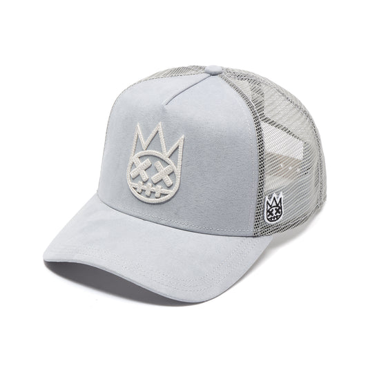 Cult's Logo Mesh Back Trucker Hat In Grey