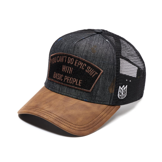 Cult's Mesh Back Trucker Hat "Cant Do Epic Shit" In Painter
