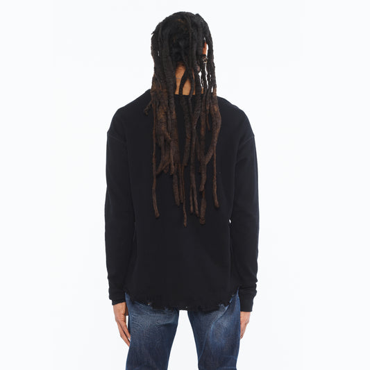 Cult's Long Sleeve Thermal Shirt In Black