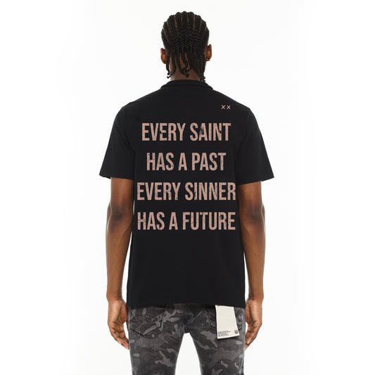 Cult's Crew Neck T - Microphone in Black