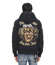 Load image into Gallery viewer, LUCKY BASTARD FULL ZIP HOODY IN BLACK