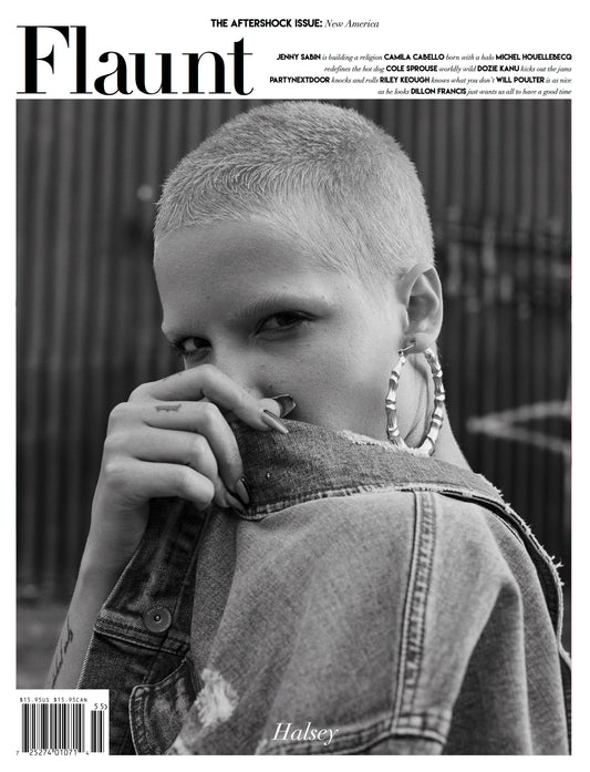 HALSEY WEARS CULT IN FLAUNT MAGAZINE