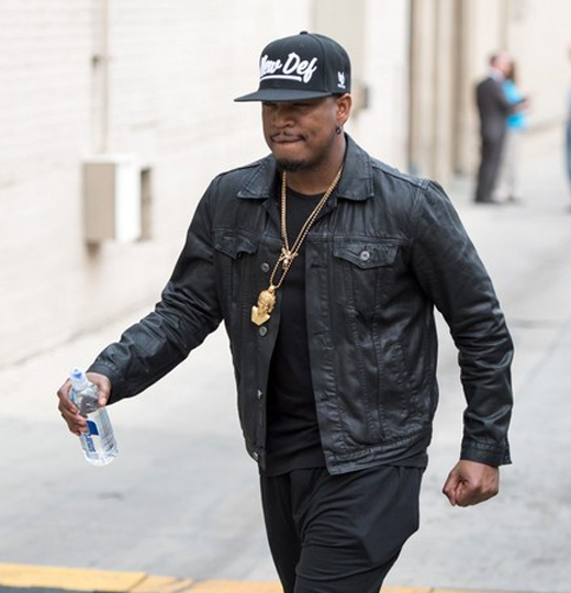 Ne-Yo Spotted Rocking that Cult Heritage Denim Jacket