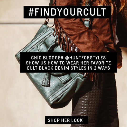 HUNT FOR STYLES ROCKS CULT BLACK DENIM, GET HER LOOK!