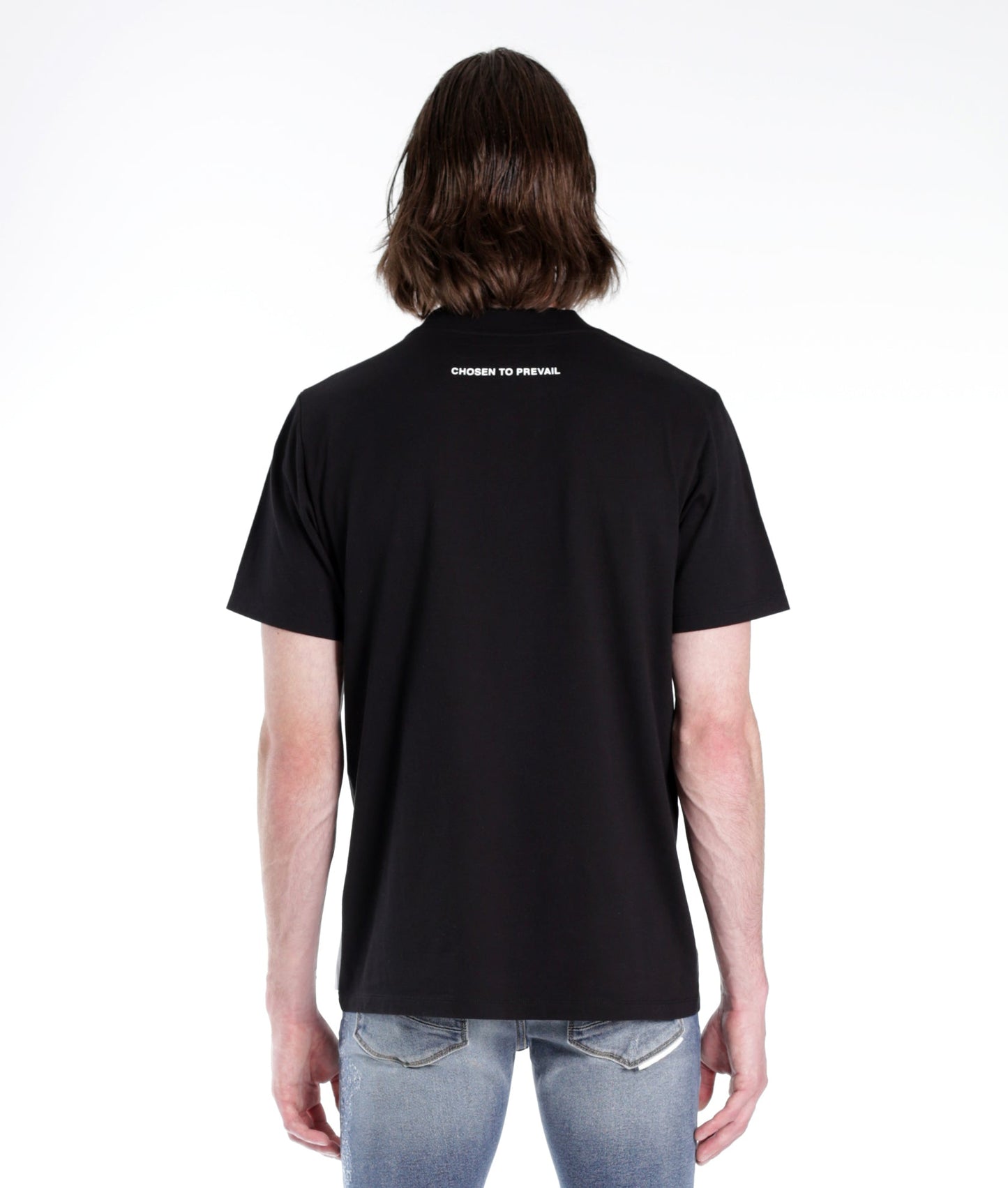 NOVELTY TEE TRIANGLE TRANSCEND HVMANITY IN BLACK