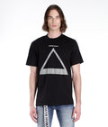 NOVELTY TEE TRIANGLE TRANSCEND HVMANITY IN BLACK