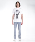 NOVELTY TEE HAND IN WHITE