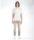 HVMAN BASIC LOGO TEE IN CREAM