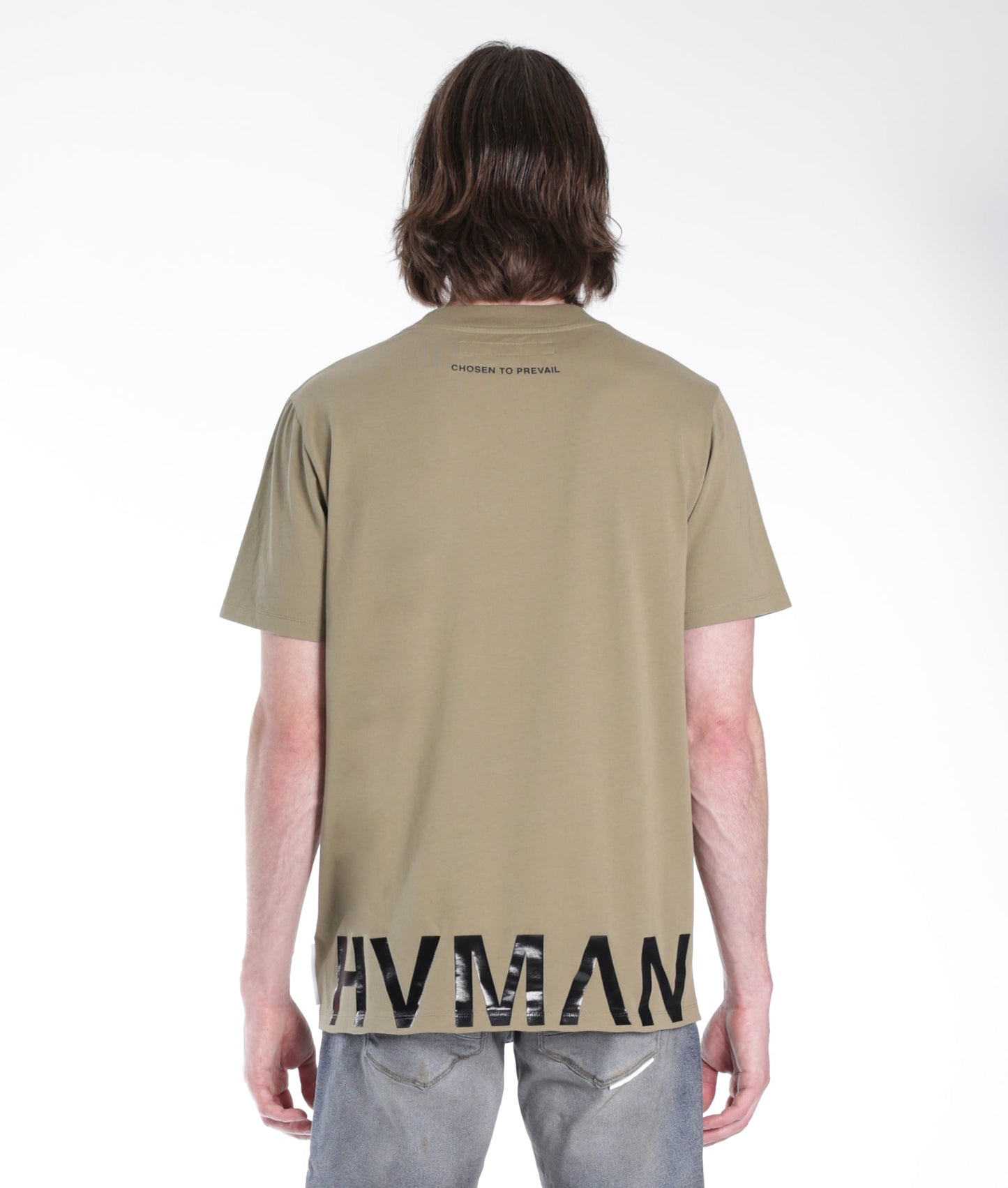 NOVELTY TEE HVMAN HEM IN SAGE