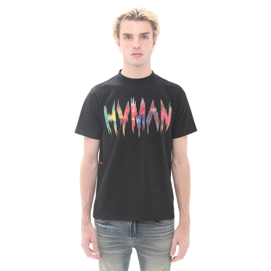 NOVELTY TEE "FREQUENCY" IN BLACK