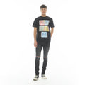 NOVELTY TEE "BLUR" IN BLACK