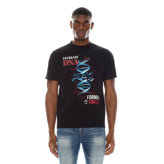 NOVELTY TEE "DNA" IN BLACK