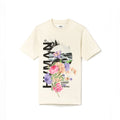 CREW NECK TEE "FLORAL" IN CLOUD