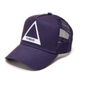 TRIANGLE LOGO MESH TRUCKER HAT IN PARACHUTE PURPLE