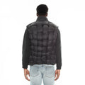 QUILTED NYLON PUFFER JACKET IN BLACK