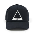 Hvman Triangle Logo Mesh Trucker Hat in Black